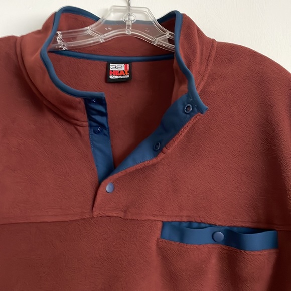 32 degrees Men’s Quarter Snap Front Soft Fleece Casual Pullover Top. - Picture 5 of 12